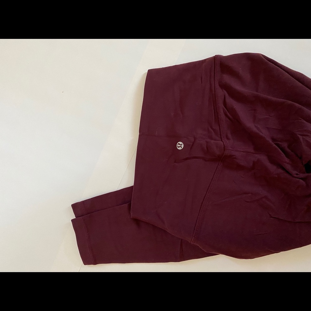 Lululemon align 28in leggings in maroon